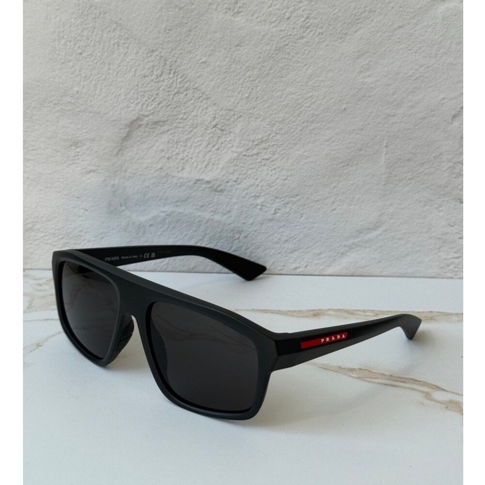 NEW Prada Sport PS B02S Sunglasses in Black Polarized $459